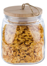 APS glazen voorraadpot WOODY, 2,0 liter