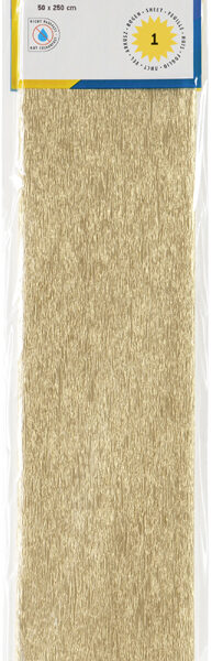 folia crepepapier , (B)500 mm x (L)2,5 m, goud