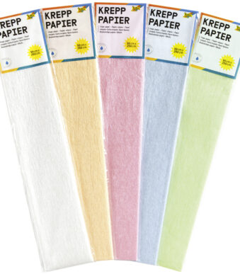 folia crepepapier-rol iriserend, (B)500 mm x (L)2,5 m, kleuren assorti