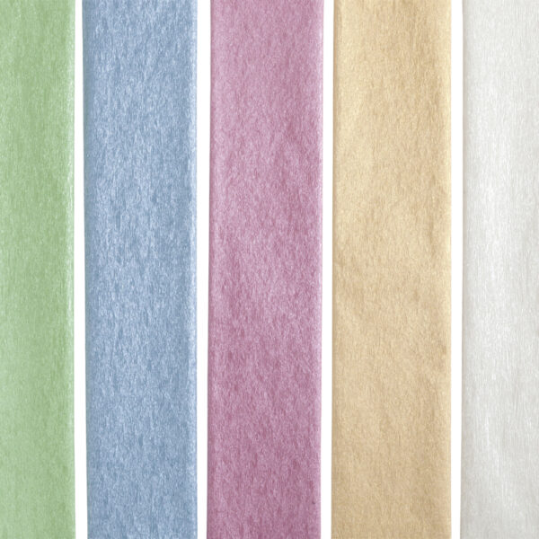 folia crepepapier-rol iriserend, (B)500 mm x (L)2,5 m, kleuren assorti