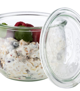 APS weckglas met deksel, tulpvorm, 580 ml, set van 6