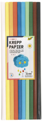 folia rollen crèpepapier BASIC, 500 mm x 2 m, assorti