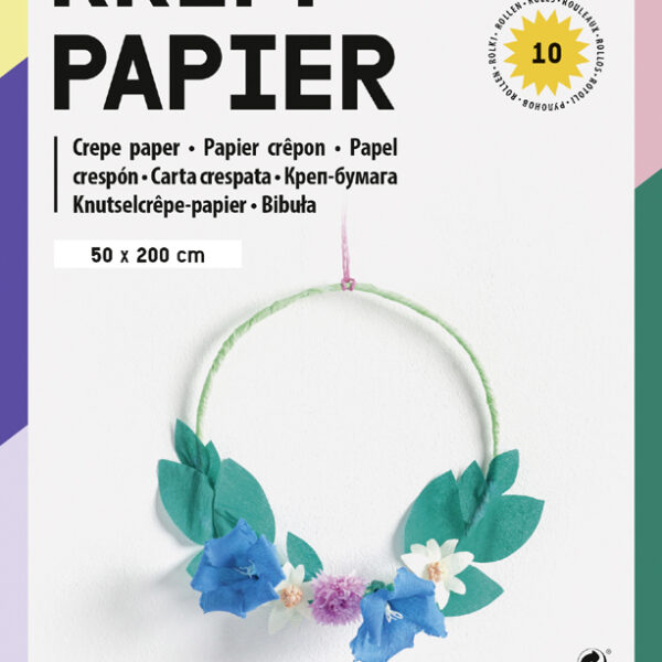 folia rollen crèpepapier TREND, 500 mm x 2 m, assorti