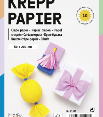 folia rollen crèpepapier MIX, 500 mm x 2 m, assorti