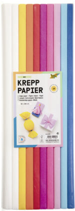 folia rollen crèpepapier MIX, 500 mm x 2 m, assorti