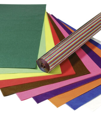 folia transparantpapier, (B)700 mm x (L)1 m, 42 g/m2, kleuren assorti