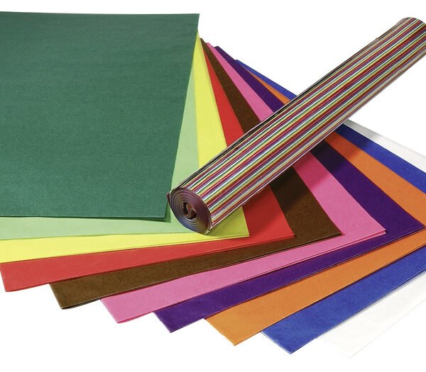 folia transparantpapier, (B)700 mm x (L)1 m, 42 g/m2, kleuren assorti