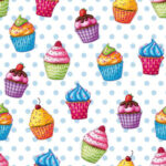 PAPSTAR motiefservetten ´Cupcakes´, 330 x 330 mm, 20 stuks