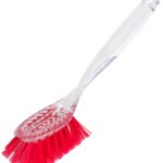 Peggy Perfect afwasborstel / vatenkwast, ovaal, transparant, 240 mm