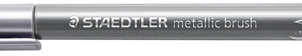 STAEDTLER penseelpen metallic brush, zilver