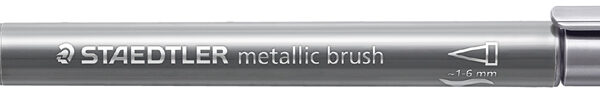 STAEDTLER penseelpen metallic brush, zilver