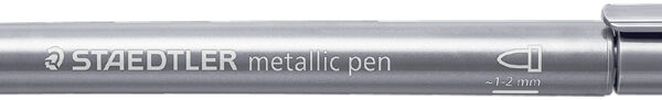 STAEDTLER permanent-marker Metallic, ronde punt, zilver
