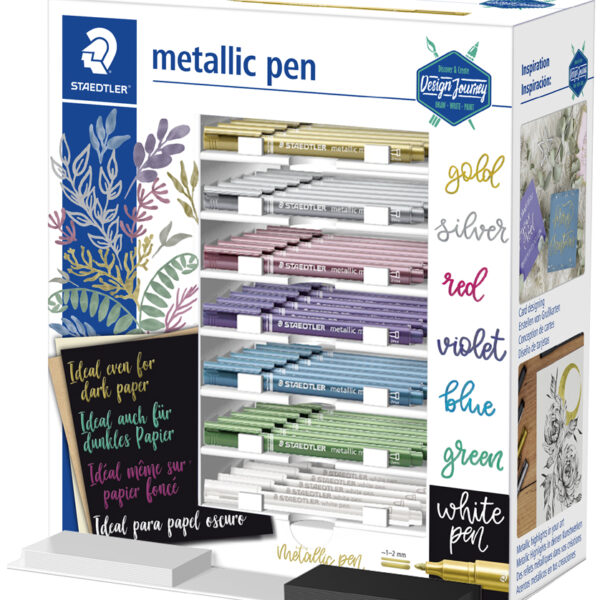 STAEDTLER permanent-marker metallic pen, 70 stuks in display