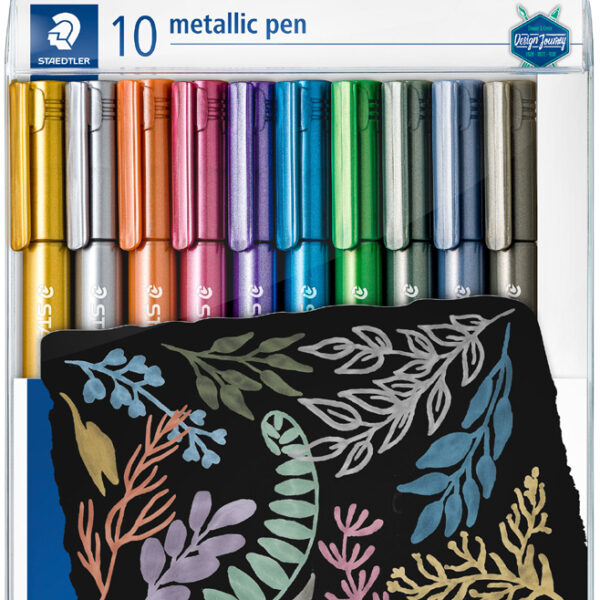 STAEDTLER permanentmarker metallic, ronde punt, 10 stuks in etui