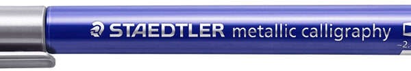 STAEDTLER permanent-marker metallic calligraphy, zilver