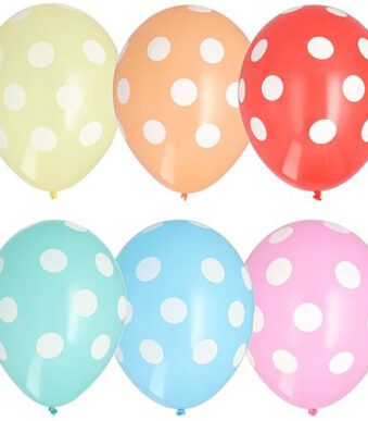 PAPSTAR luchtballonnen 'Dots', kleuren assorti