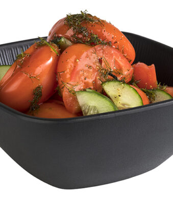 APS schaal NERO, vierkant, 195 x 195 mm, zwart