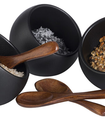 APS serveerset MOON, 6-delig, zwart