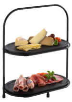 APS dienblad / serveerplank SLATE, (B)280 x (D)155 x (H)10 mm, zwart