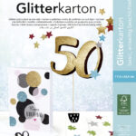 folia glitterkarton-blok ´Basic´, 170 x 245 mm, 300 g/m2