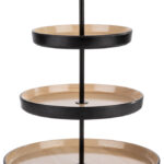 APS Etagère FRIDA, 3-etages, hoogte: 430 mm, zwart