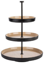 APS Etagère FRIDA, 3-etages, hoogte: 430 mm, zwart