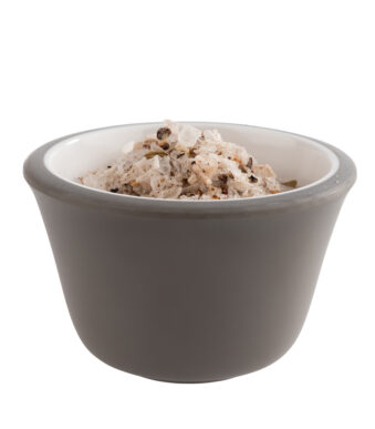 APS dipschaaltjes, 40 ml, grijs/wit, set van 6