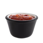 APS dipschaaltjes, 40 ml, zwart/wit, set van 6