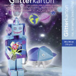 folia glitterkarton 'Ice', 240 x 340 mm, 300 g/m2