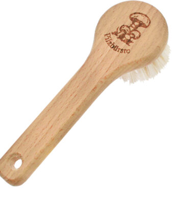 Peggy Perfect champignonborstel, hout naturel, rond, 130 mm