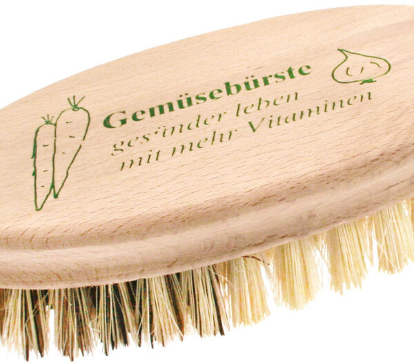 Peggy Perfect groentenborstel, hout naturel, 140 mm