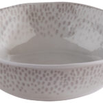 APS schaal FOOTMARK, 0,6 liter, wit/grijs