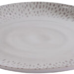 APS bord FOOTMARK, diameter: 210 mm, wit/grijs