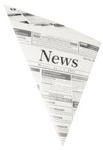 PAPSTAR puntzak ´Newsprint´, 325 x 230 x 230 mm