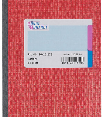 KÖNIG & EBHARDT notitieboekje, DIN A6, 96 vel, geruit