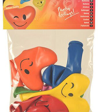 PAPSTAR luchtballonnen 'Blinky Heart', kleuren assorti