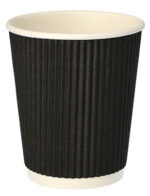 STARPAK kartonnen-drinkbeker ´Ripple Wall´, 0,2 l, zwart