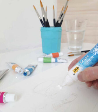 KREUL maskeerverf SOLO Goya 'Mask Liner', 29 ml, pen