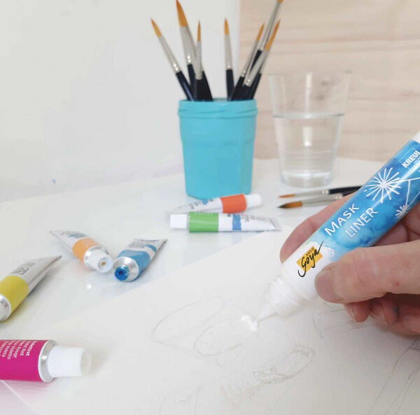 KREUL maskeerverf SOLO Goya 'Mask Liner', 29 ml, pen