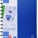 EXACOMPTA zichtmap DIN A4, 30 hoezen, blauw