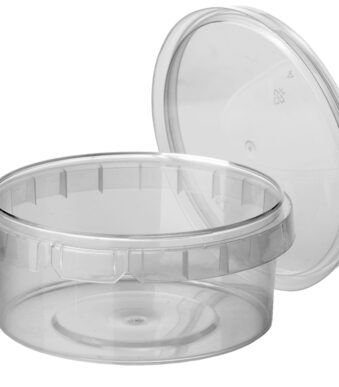 STARPAK delicatessen-cup, rond, 480 ml, transparant, 40 stuks