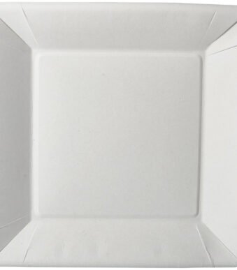 PAPSTAR kartonnen bord ´pure´ rechthoekig, 225 x 225 x 18 mm, wit