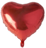 PAPSTAR folieballon ´Hart´, diameter: 450 mm, rood