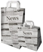 PAPSTAR draagtas ´Newsprint´, 220 x 100 x 360 mm