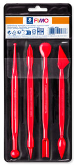 FIMO boetseer-gereedschap, 4 verschillende boetseerstokjes