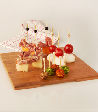 PAPSTAR Tray voor Fingerfood-spies, 250 x 300 mm, bamboe