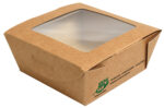PAPSTAR fijnkostbox ´pure´, vierkant, 350 ml, bruin, karton
