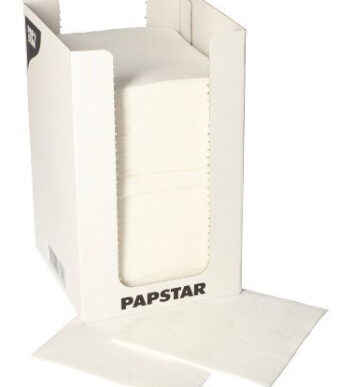 PAPSTAR Cocktail-servetten 'PUNTO', 200 x 200 mm, wit