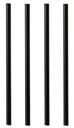 PAPSTAR papieren drinkrietje ´pure´, 150 mm, zwart