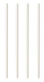 PAPSTAR papieren drinkrietje 'pure', 200 mm, wit